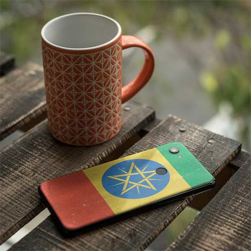 Ethiopia Flag Distressed Google Pixel 3a Skin